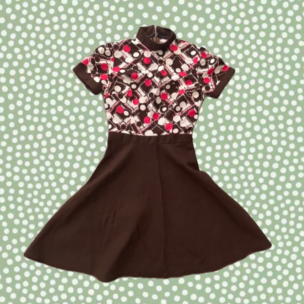 Vintage handmade 60s - 70s mod dress
